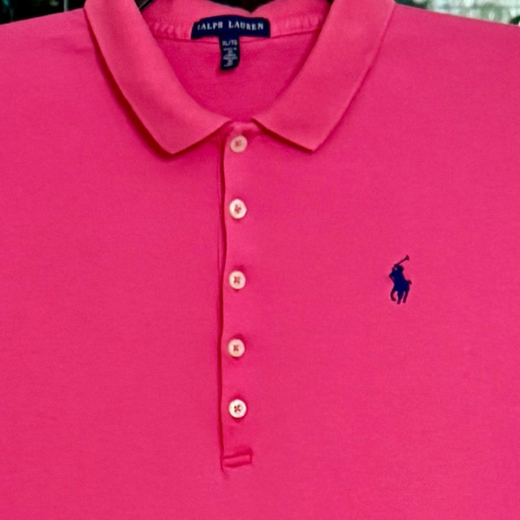 Ralph Lauren Pink Polo T-Shirt Dress Soft Stretch 100% Cotton Size XL - Picture 5 of 8